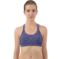 Damask Purple Back Web Sports Bra by snowwhitegirl