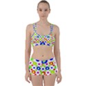 Multicolored Circles Motif Pattern Women s Sports Set View1