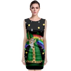  St  Patrick  Dabbing Classic Sleeveless Midi Dress by Valentinaart