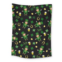 St Patricks Day Pattern Medium Tapestry by Valentinaart