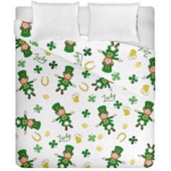 St Patricks Day Pattern Duvet Cover Double Side (california King Size) by Valentinaart