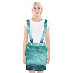 Green Ocean Splash Braces Suspender Skirt by snowwhitegirl