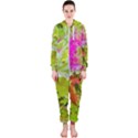 Colored Plants Photo Hooded Jumpsuit (Ladies)  View1