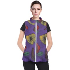 Flowers Women s Puffer Vest by snowwhitegirl