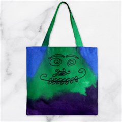 Smiling Mountain Zipper Grocery Tote Bag by snowwhitegirl