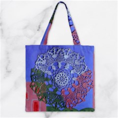 Pink Houses Zipper Grocery Tote Bag by snowwhitegirl