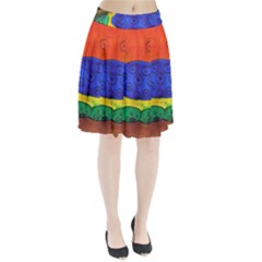 Face Pleated Skirt by snowwhitegirl