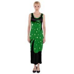 Sparkly Clover Fitted Maxi Dress by Valentinaart