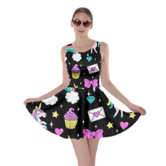 Cute Unicorn Pattern Skater Dress by Valentinaart