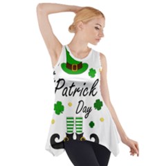 St Patricks Leprechaun Side Drop Tank Tunic by Valentinaart