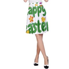 Happy Easter A-line Skirt by Valentinaart