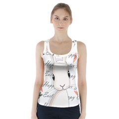 Easter Bunny  Racer Back Sports Top by Valentinaart