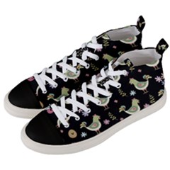 Easter Pattern Men s Mid-top Canvas Sneakers by Valentinaart