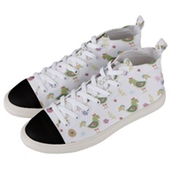 Easter Pattern Men s Mid-top Canvas Sneakers by Valentinaart