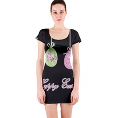 Easter Eggs Short Sleeve Bodycon Dress by Valentinaart