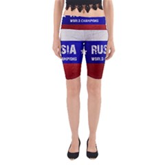 Football World Cup Yoga Cropped Leggings by Valentinaart