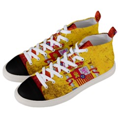 Football World Cup Men s Mid-top Canvas Sneakers by Valentinaart