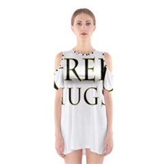 Freehugs Shoulder Cutout One Piece by cypryanus