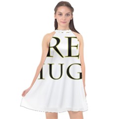 Freehugs Halter Neckline Chiffon Dress  by cypryanus