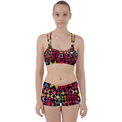 Colorful Rhombus And Triangles                          Perfect Fit Gym Set by LalyLauraFLM