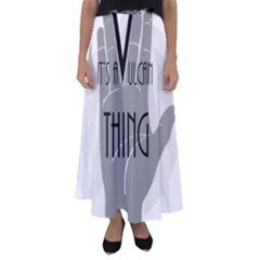 Vulcan Thing Flared Maxi Skirt by Howtobead