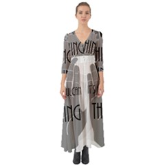 Vulcan Thing Button Up Boho Maxi Dress by Howtobead