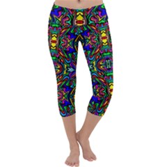 Artwork By Patrick-pattern-31 Capri Yoga Leggings by ArtworkByPatrick