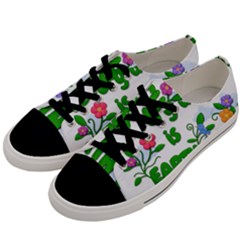 Earth Day Men s Low Top Canvas Sneakers by Valentinaart