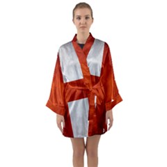 England Flag Long Sleeve Kimono Robe by Valentinaart