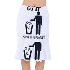 Save The Planet - Religions  Mermaid Skirt by Valentinaart