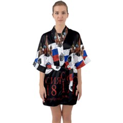 Russia Football World Cup Quarter Sleeve Kimono Robe by Valentinaart