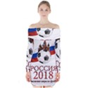 Russia Football World Cup Long Sleeve Off Shoulder Dress View1