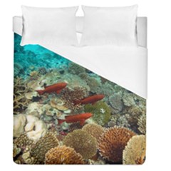 Coral Garden 1 Duvet Cover (queen Size) by trendistuff