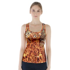 Fire Coral 1 Racer Back Sports Top by trendistuff