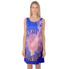 Purple Jellyfish Sleeveless Satin Nightdress by trendistuff