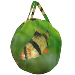 Tiger Barb Giant Round Zipper Tote by trendistuff