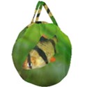 TIGER BARB Giant Round Zipper Tote View1