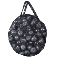 Blueberries 1 Giant Round Zipper Tote by trendistuff