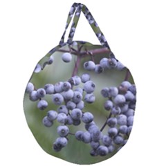 Blueberries 2 Giant Round Zipper Tote by trendistuff