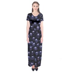 Blueberries 4 Short Sleeve Maxi Dress by trendistuff