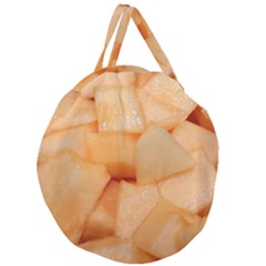 Cantaloupe Giant Round Zipper Tote by trendistuff