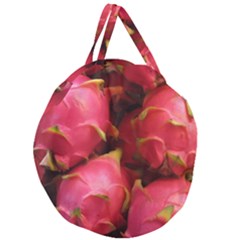 Dragonfruit Giant Round Zipper Tote by trendistuff