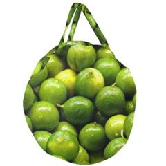 Limes 1 Giant Round Zipper Tote by trendistuff