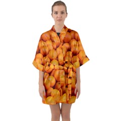 Oranges 3 Quarter Sleeve Kimono Robe by trendistuff