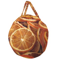 Oranges 5 Giant Round Zipper Tote by trendistuff