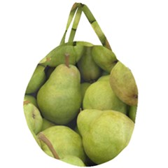 Pears 1 Giant Round Zipper Tote by trendistuff