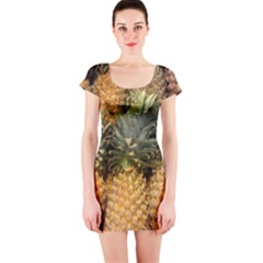 Pineapple 1 Short Sleeve Bodycon Dress by trendistuff