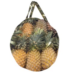 Pineapple 1 Giant Round Zipper Tote by trendistuff