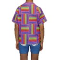 ARTWORK BY PATRICK-SQUARES Kids  Short Sleeve Swimwear View2