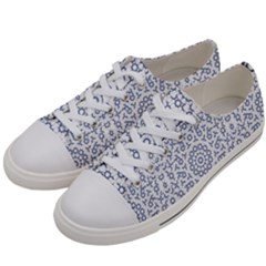 Radial Mandala Ornate Pattern Women s Low Top Canvas Sneakers by dflcprints